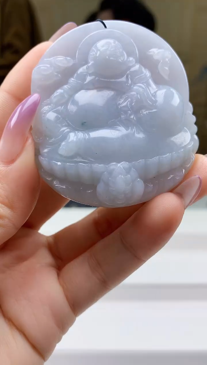 【闪购商品】定制翡翠未镶嵌5060ty-毛货挂件95