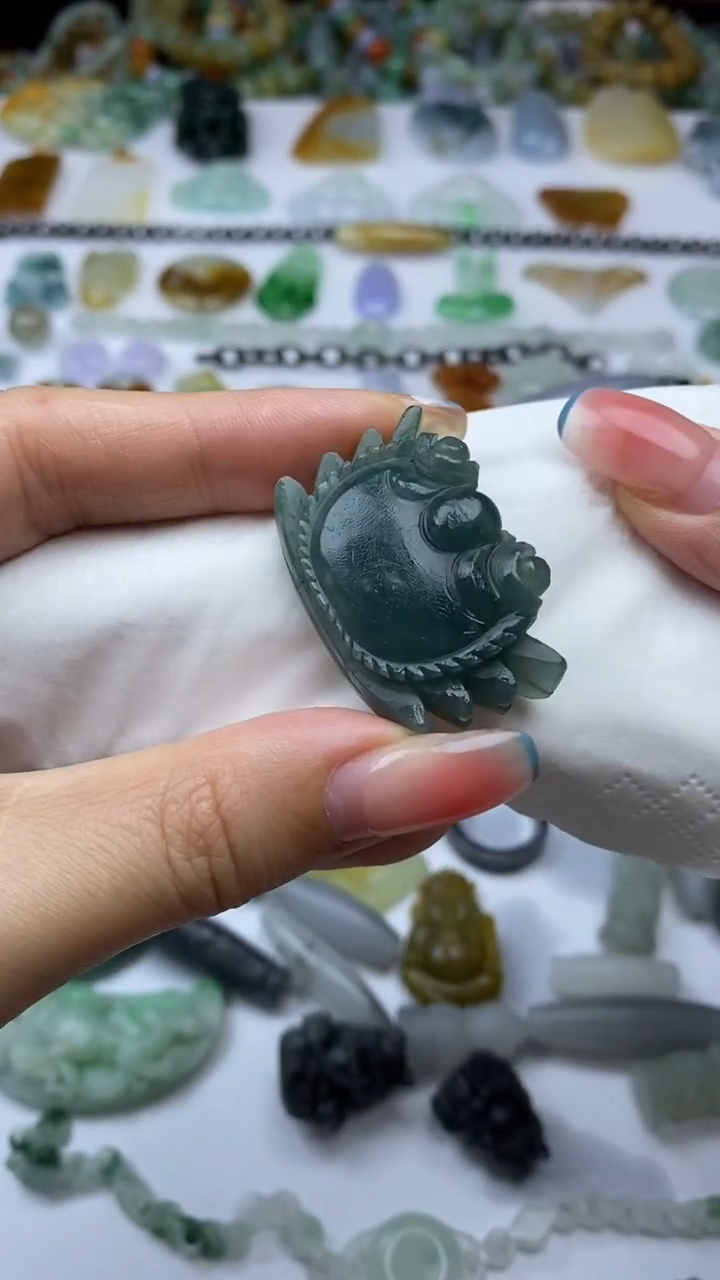 未镶嵌定制翡翠毛货定制不退不换