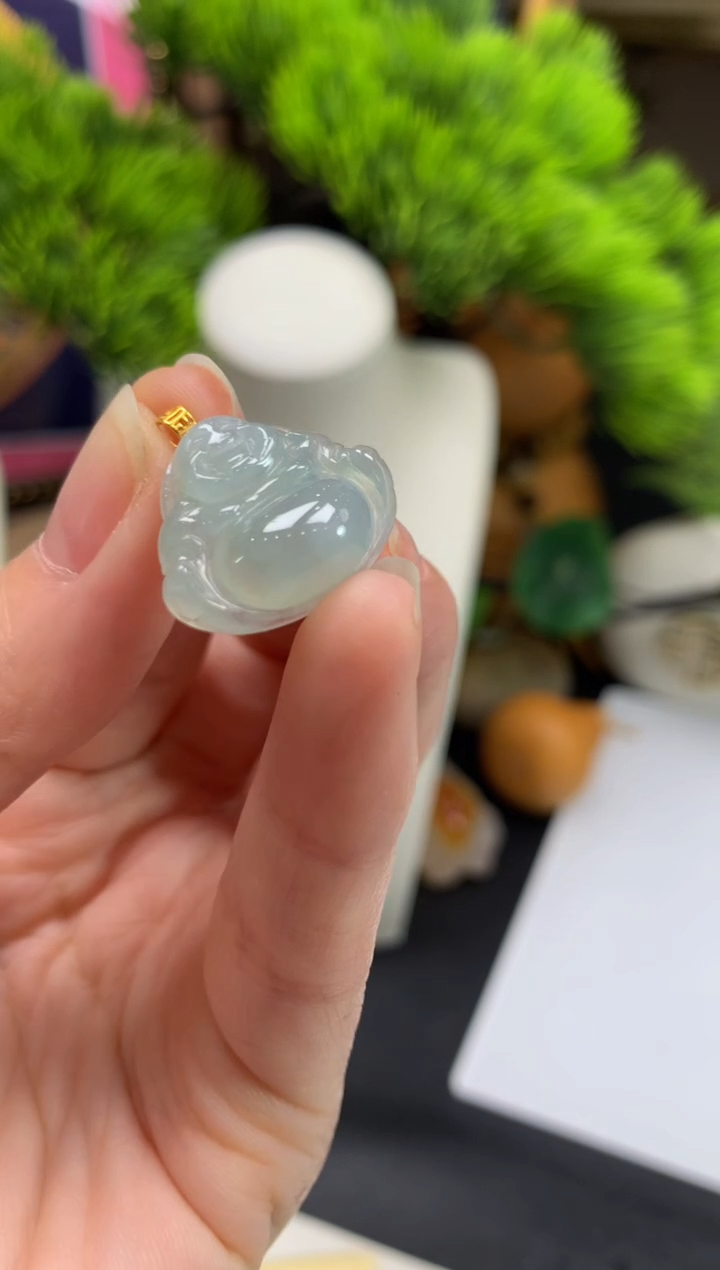 颈饰未镶嵌翡翠蒲***z---111363