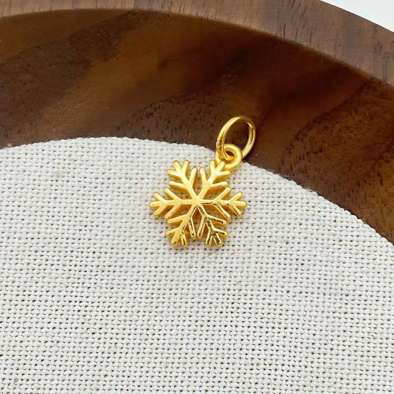 足金999 冬日雪花吊坠 0.79