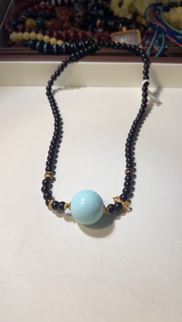 未镶嵌绿松石项链绿松项链