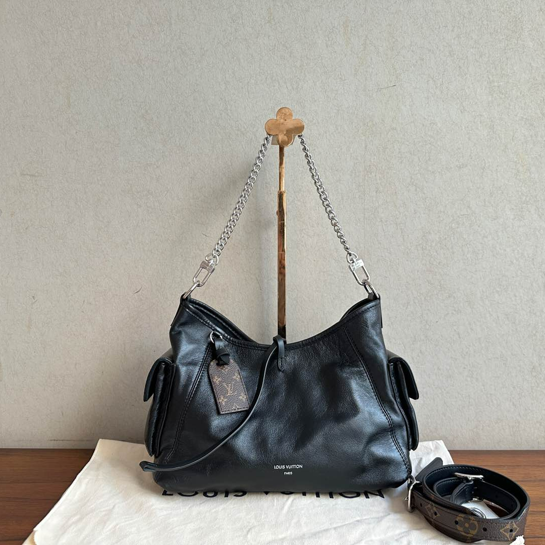 全新未使用 LouisVuitton/路易威登 全皮Carryallcargo小号单肩包