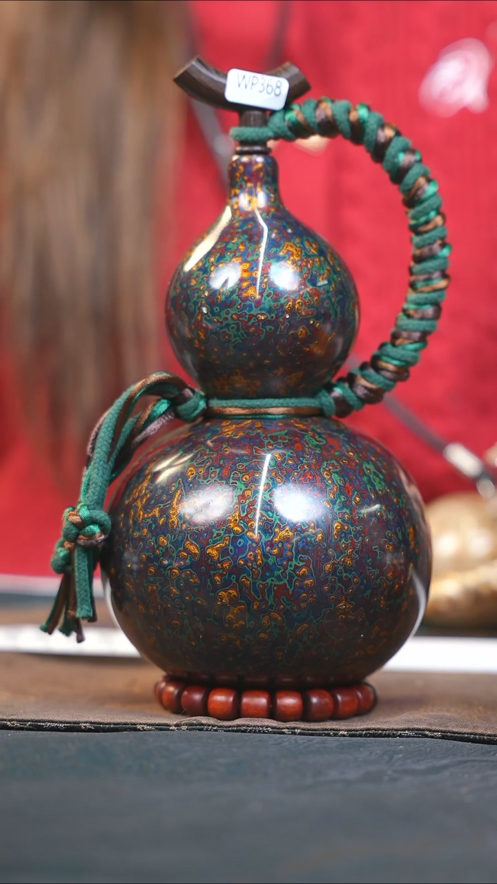 【闪购商品】WP368漆艺酒葫芦不包手串及旋转底座