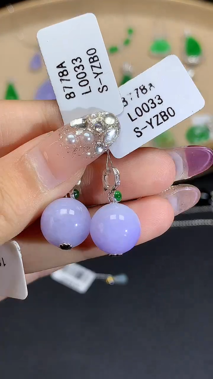 【闪购商品】翡翠吊坠(不含链)18K金镶嵌L0033多样性发其一