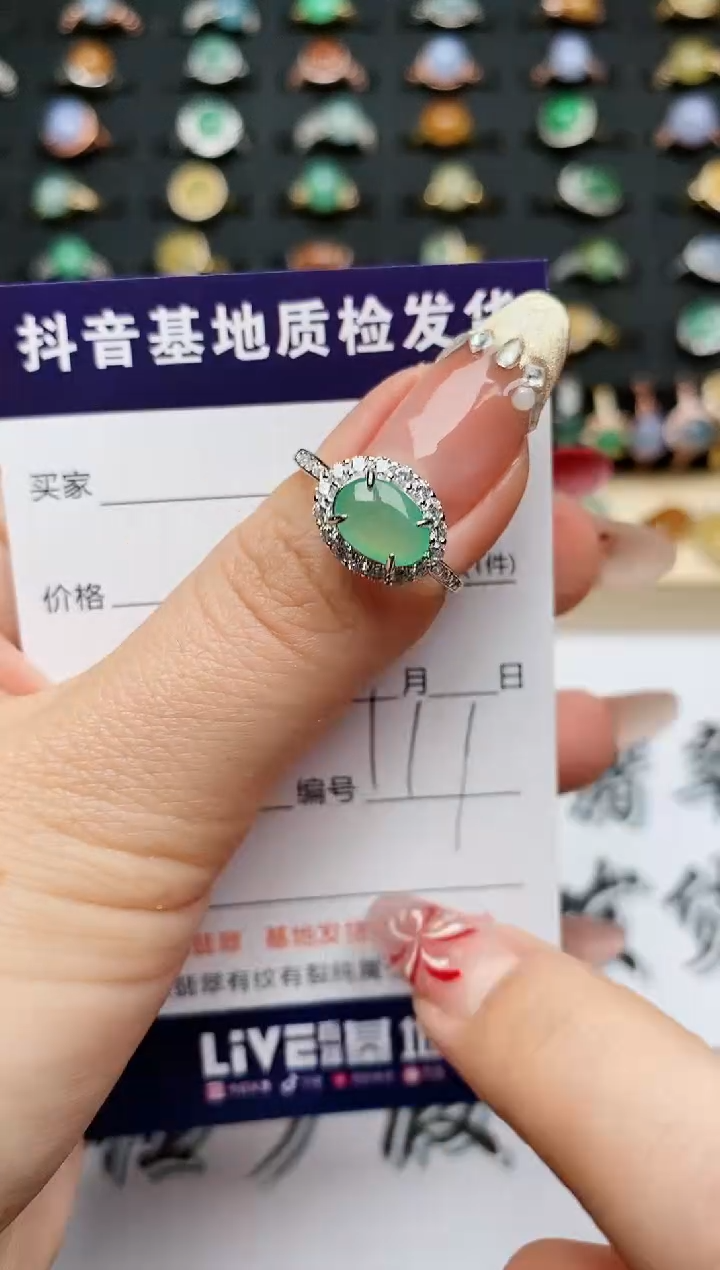【闪购商品】翡翠戒指银S925镶嵌...........