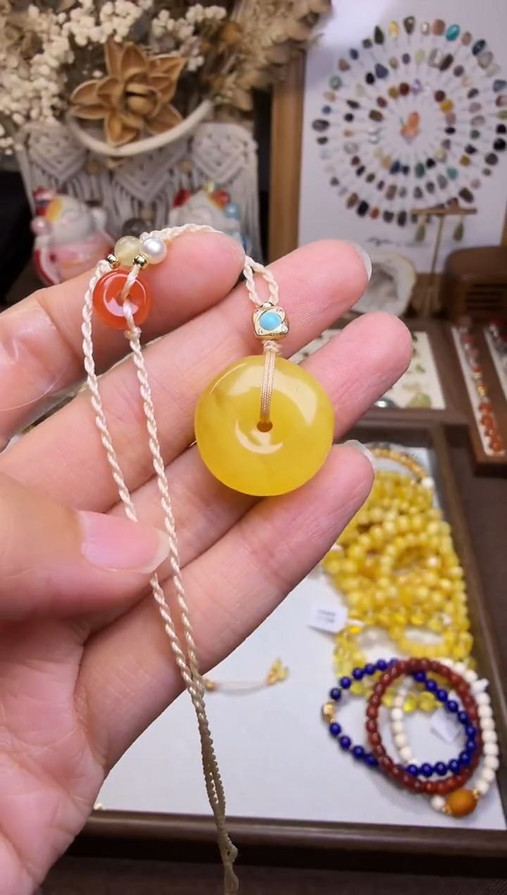 水晶摆件未镶嵌项链