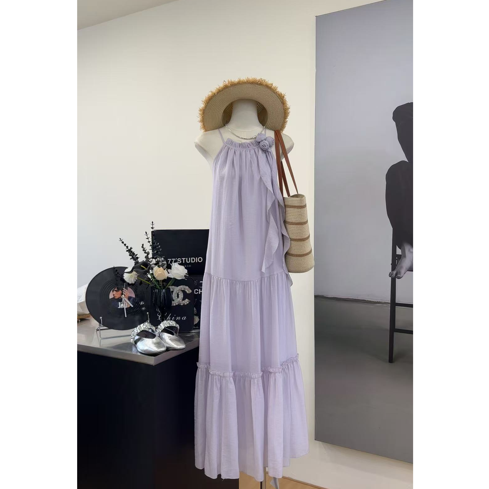 【爱恋紫藤】轻奢设计感连衣裙-L167-2