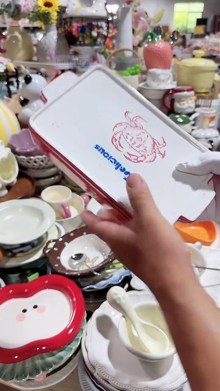 碗带盖长方碗 微瑕凑满20元包邮