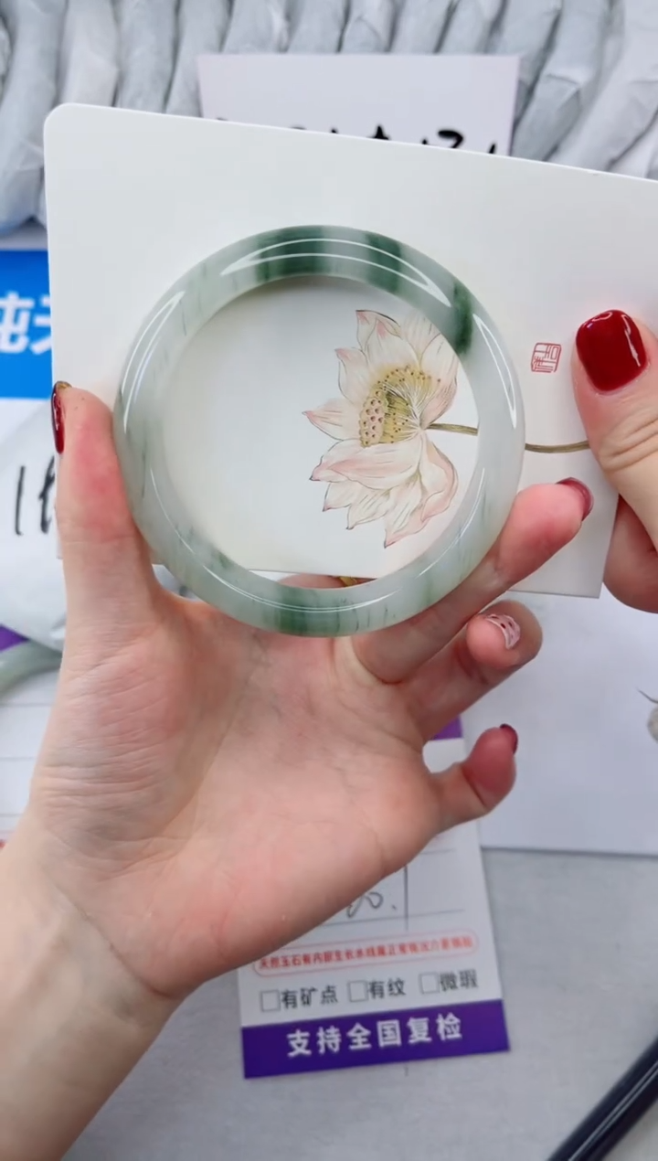 【闪购商品】石英质玉手镯合金33-60.1