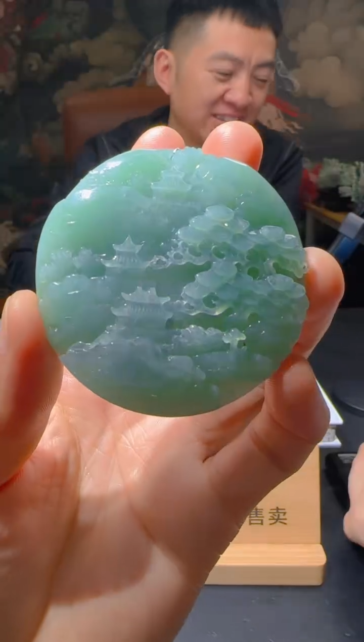 【闪购商品】定制翡翠未镶嵌L-@@QJSXJ216027