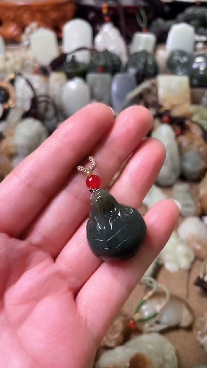 和田玉未镶嵌挂件0021