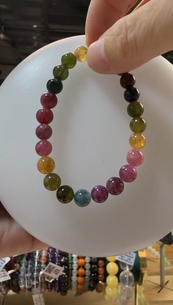 未镶嵌手链碧玺优6649 约7mm