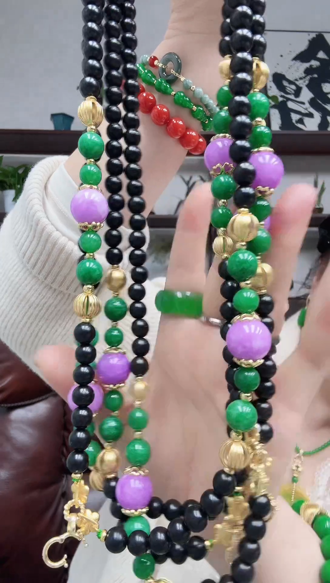 毛衣链未镶嵌翡翠原创毛衣链