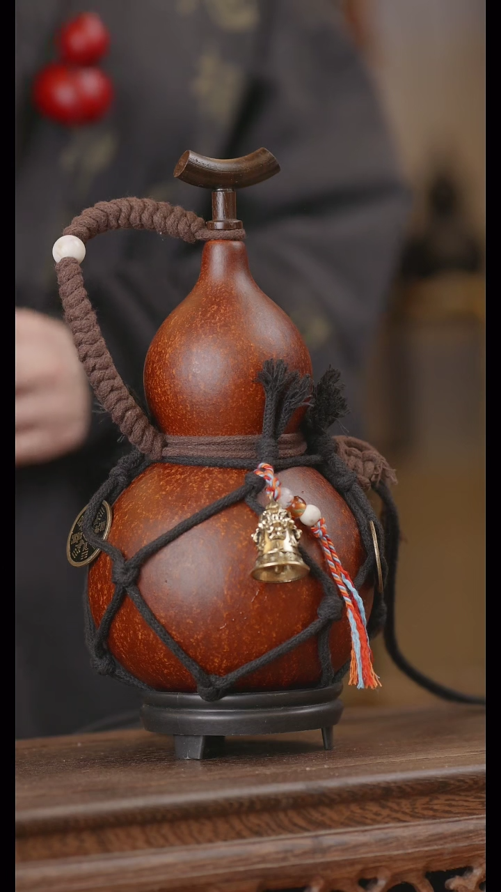 【闪购商品】194号精品天然大漆工艺防渗内胆酒葫芦~