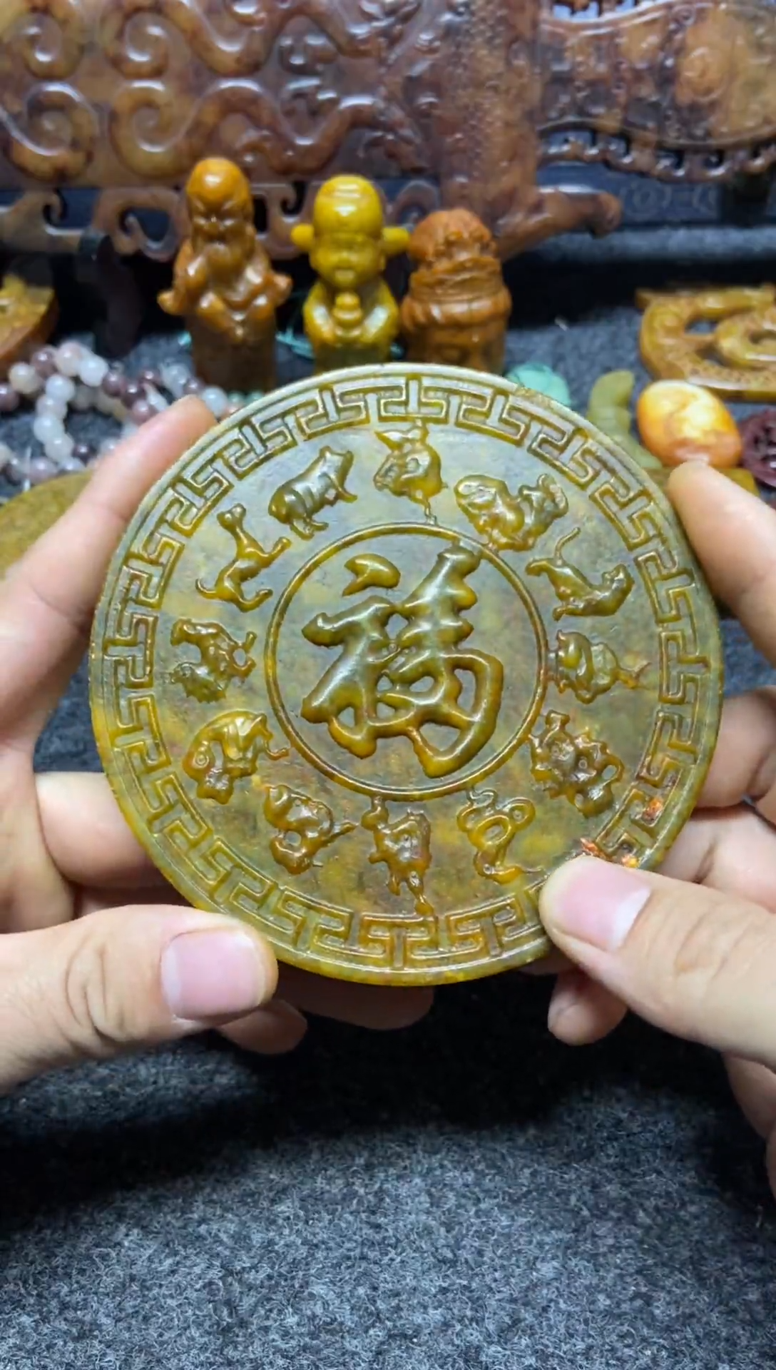 未镶嵌蛇纹石玉吊坠(不含链)直播间专用链接