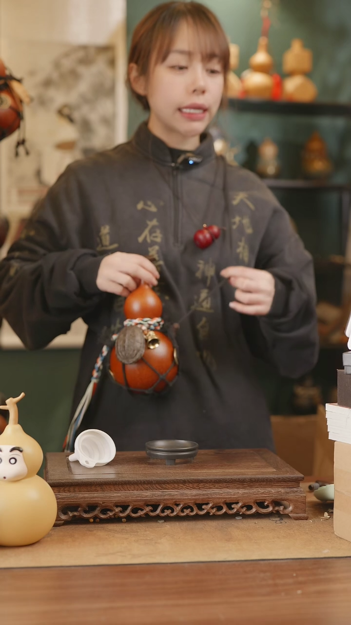 【闪购商品】312号精品天然大漆工艺防渗内胆酒葫芦~