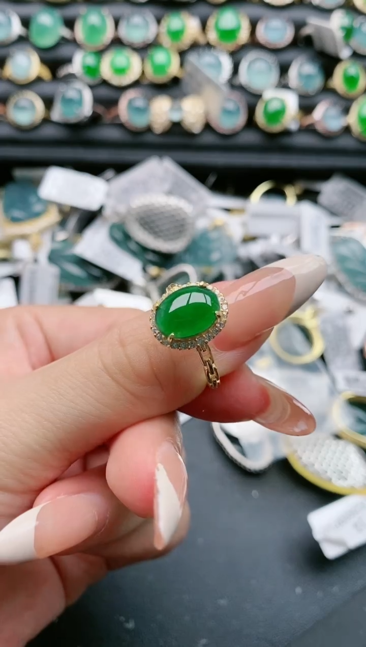 【闪购商品】翡翠戒指银S925镶嵌11111111