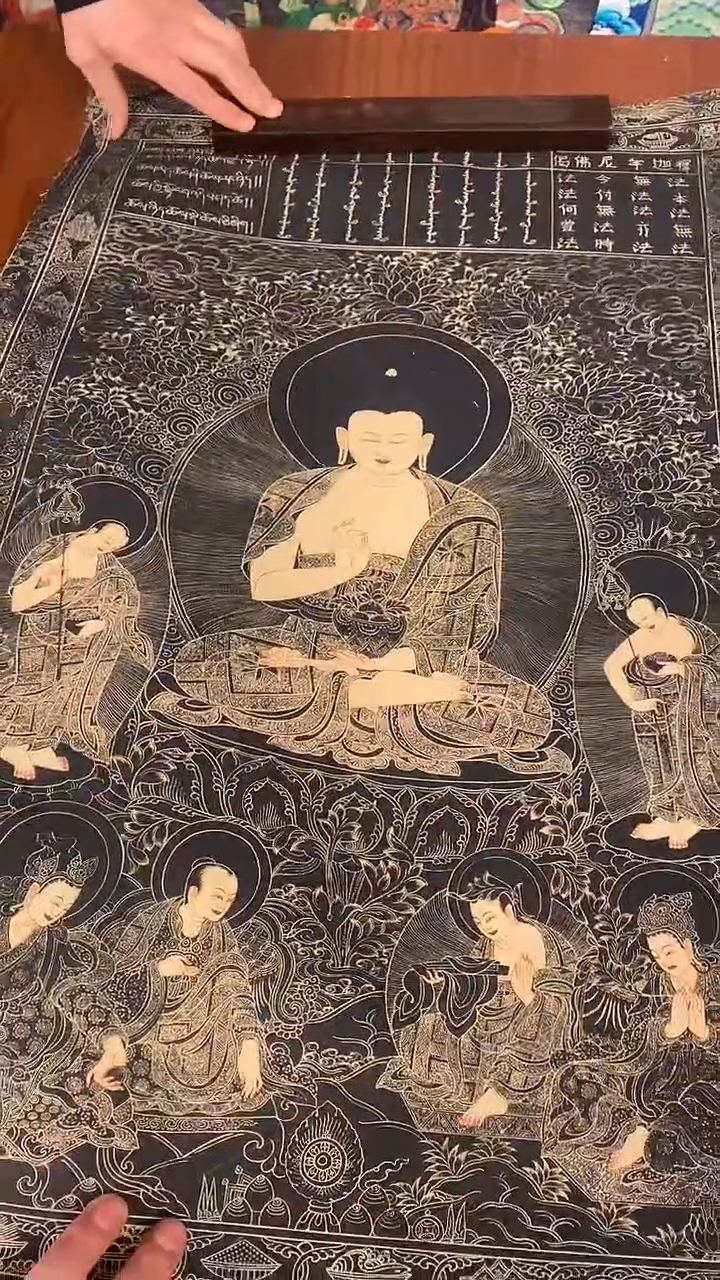 装裱画精美唐卡tk16034