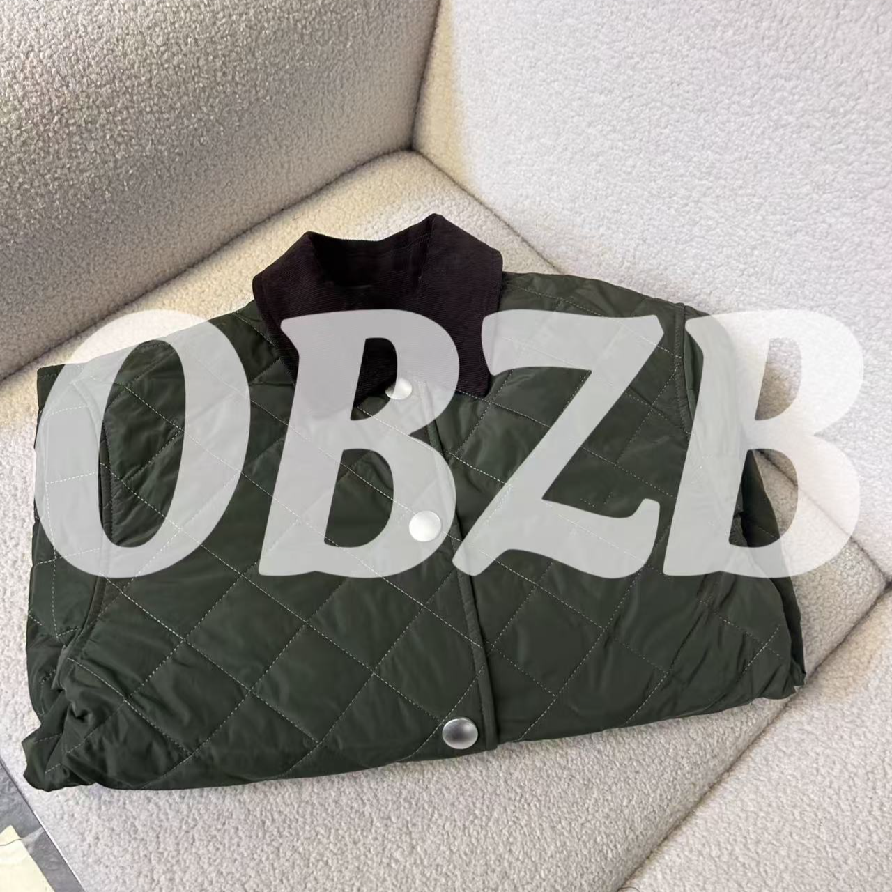 OBZB【P双色外套】宽松出行外套纯色单排扣上衣外套5024