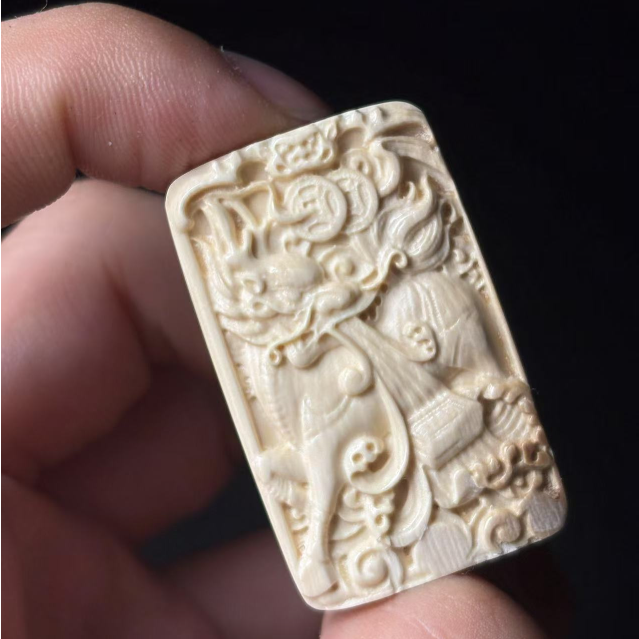 丰骨「猛犸象牙·雕刻」A104  材质保真 假一罚四