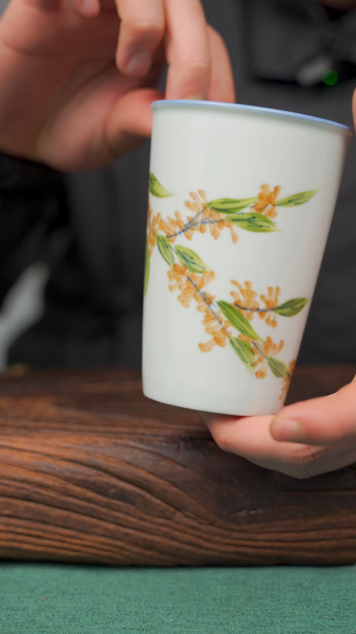 【闪购商品】瓷片103寻一缕瓷香杯釉下手工手绘瓷器