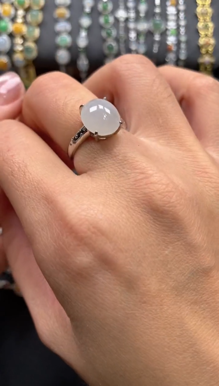 【闪购商品】翡翠戒指银S925镶嵌11111--1