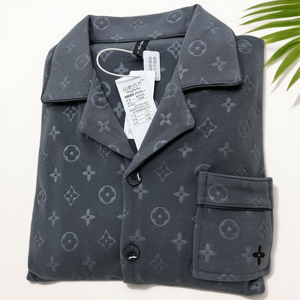 【德绒】男款秋冬时尚居家保暖休闲家居服套装