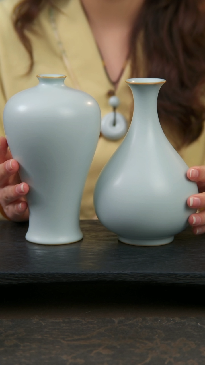 【闪购商品】杯玉净瓶*1+禅机小梅瓶*1，默认开片