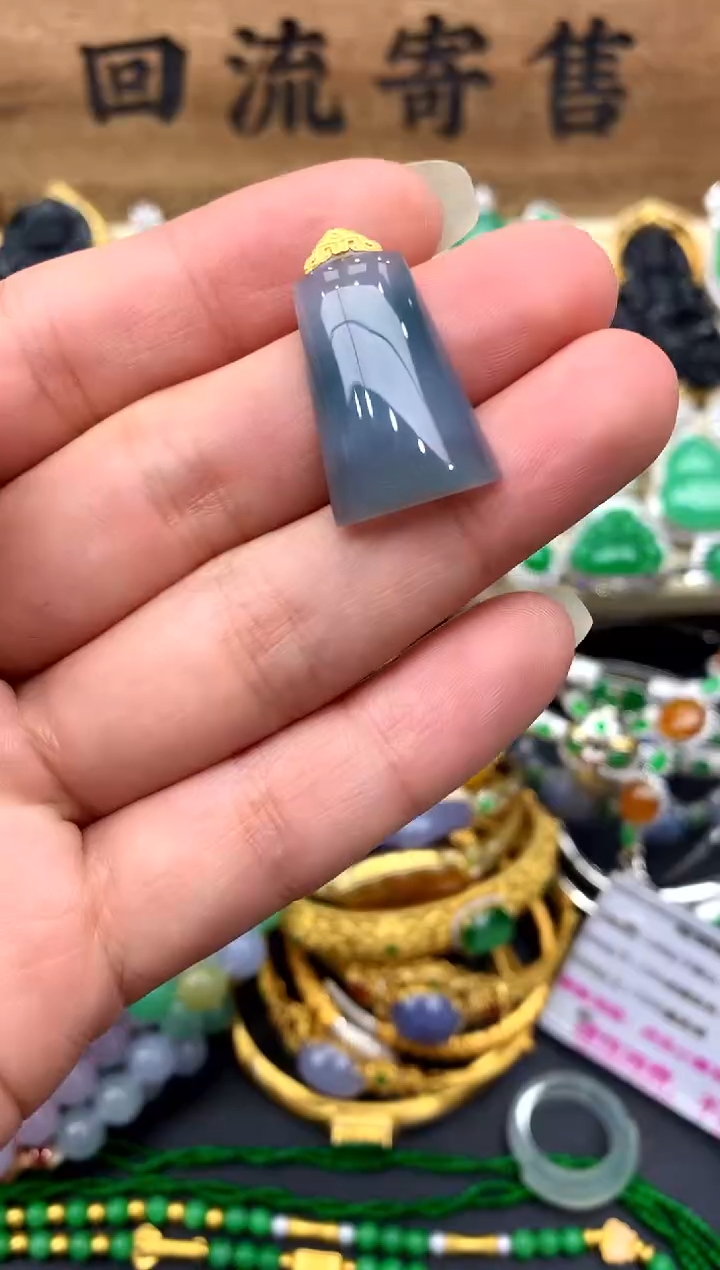 【闪购商品】翡翠颈饰18K金镶嵌53-中国好珍宝