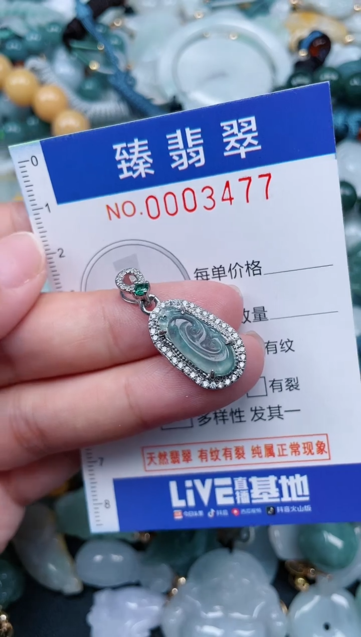 翡翠未镶嵌颈饰.0003477