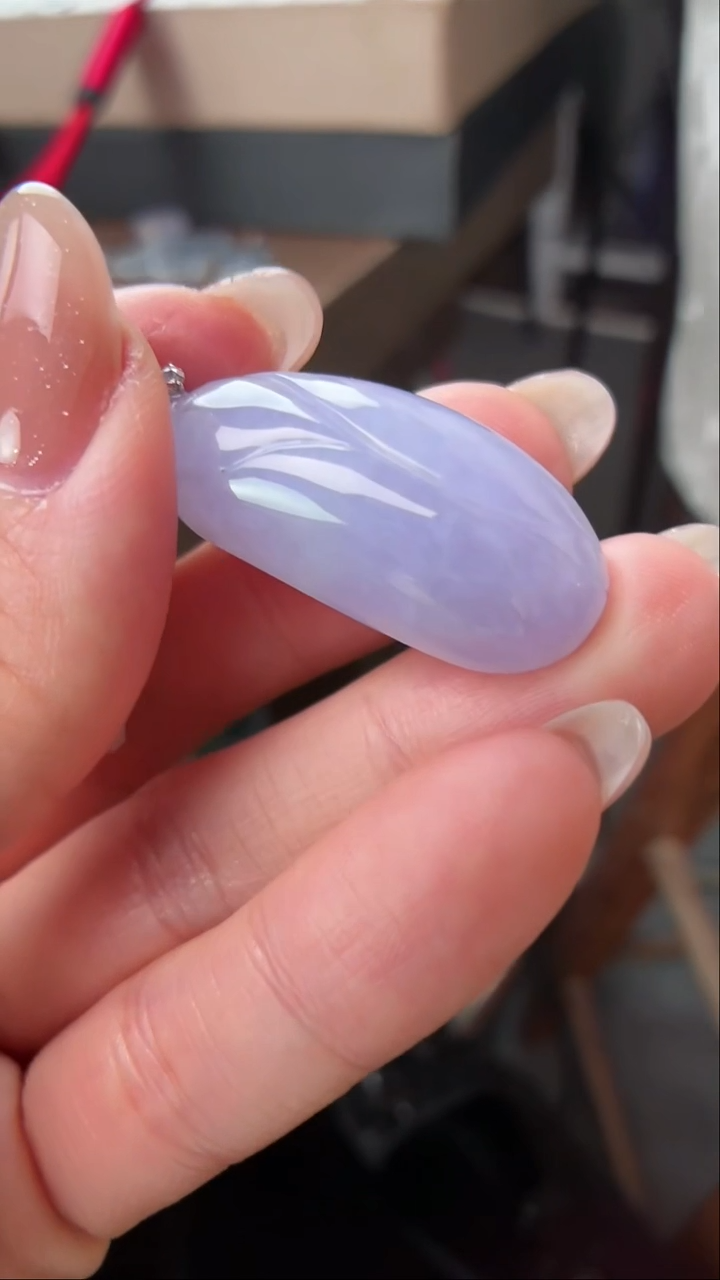 吊坠(不含链)18K金镶嵌翡翠福瓜