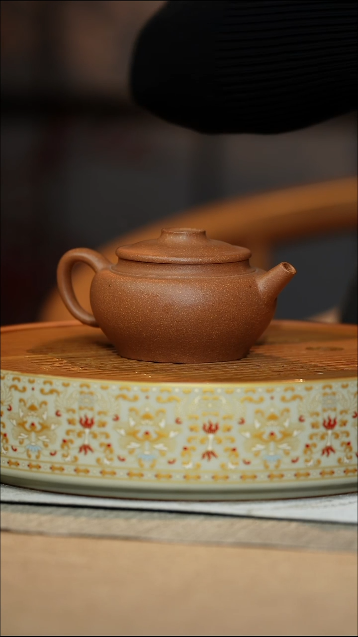 茶壶紫砂30目黄降坡巨轮