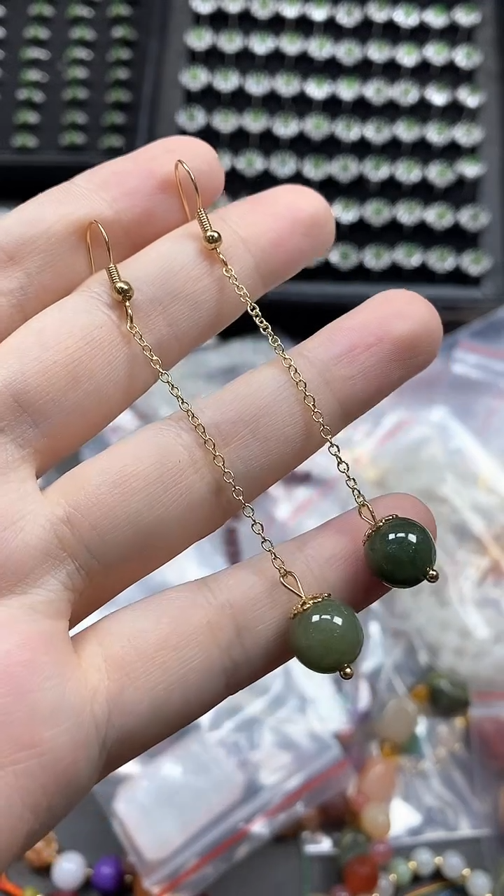 翡翠合金耳饰多样性发货拍一发一
