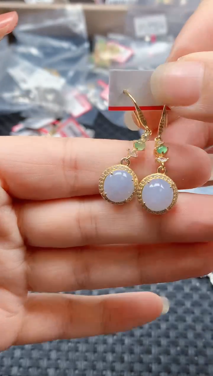 银S925镶嵌戒指翡翠天然A货缅甸翡翠