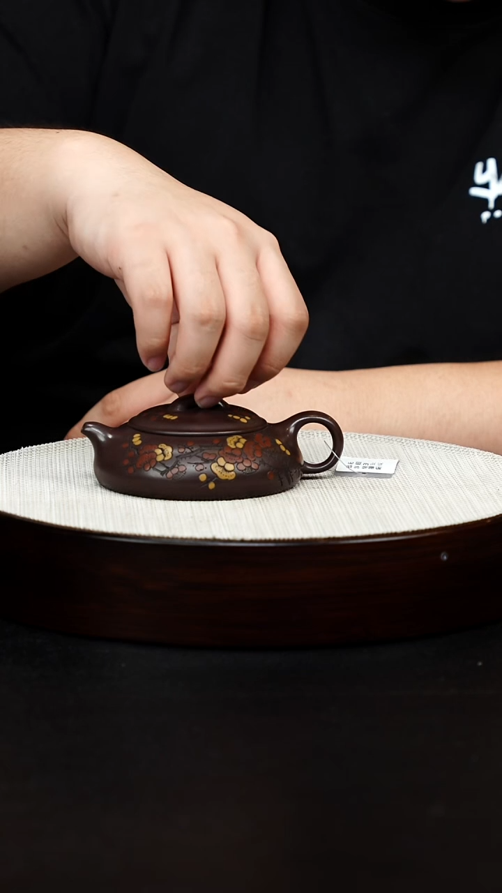 茶壶紫砂宜兴原矿手工紫砂 扁玉 紫泥