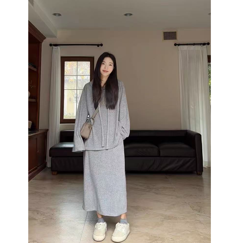 秋季气质时尚慵懒风休闲风时尚套装显瘦休闲欧美风