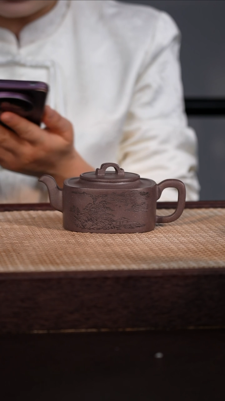 茶壶紫砂天青泥 260cc