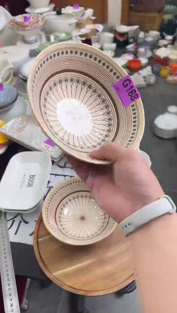 摆件陶G168-2个 陶瓷餐具库存微瑕