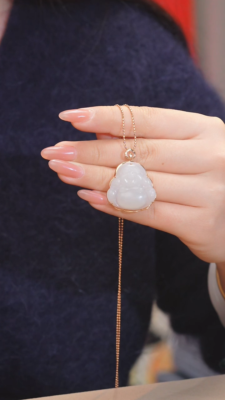 【闪购商品】和田玉吊坠不含链18K金镶嵌（二）@@N5419