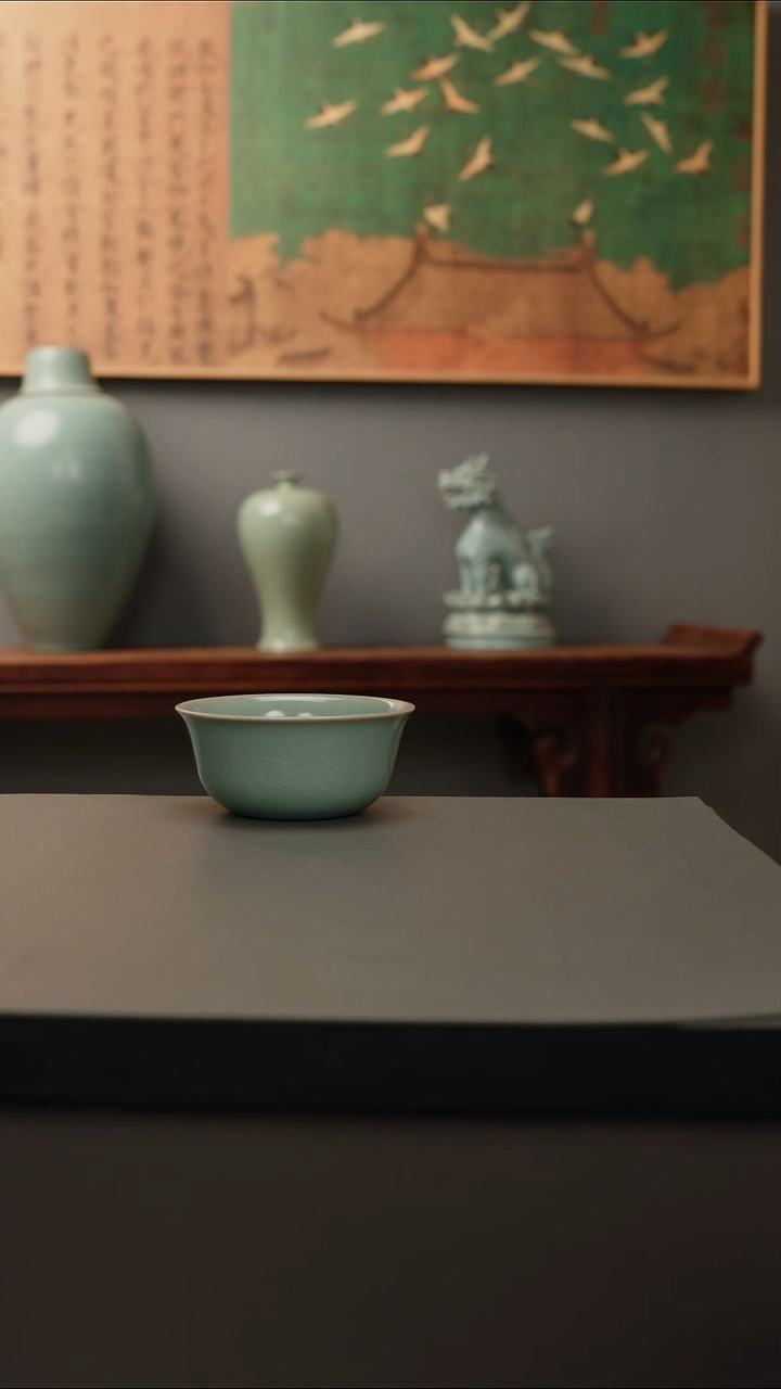 【闪购商品】杯仿古釉原矿 鸡缸杯