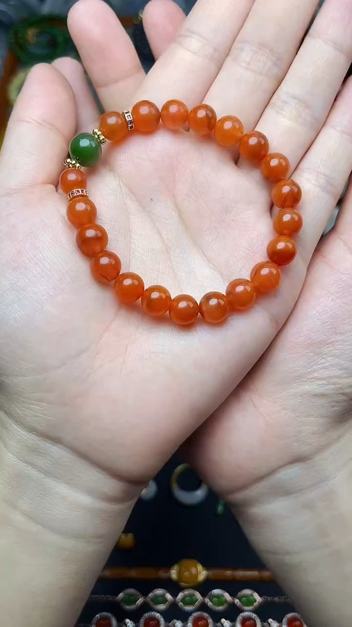 未镶嵌手串南红玛瑙手串 06