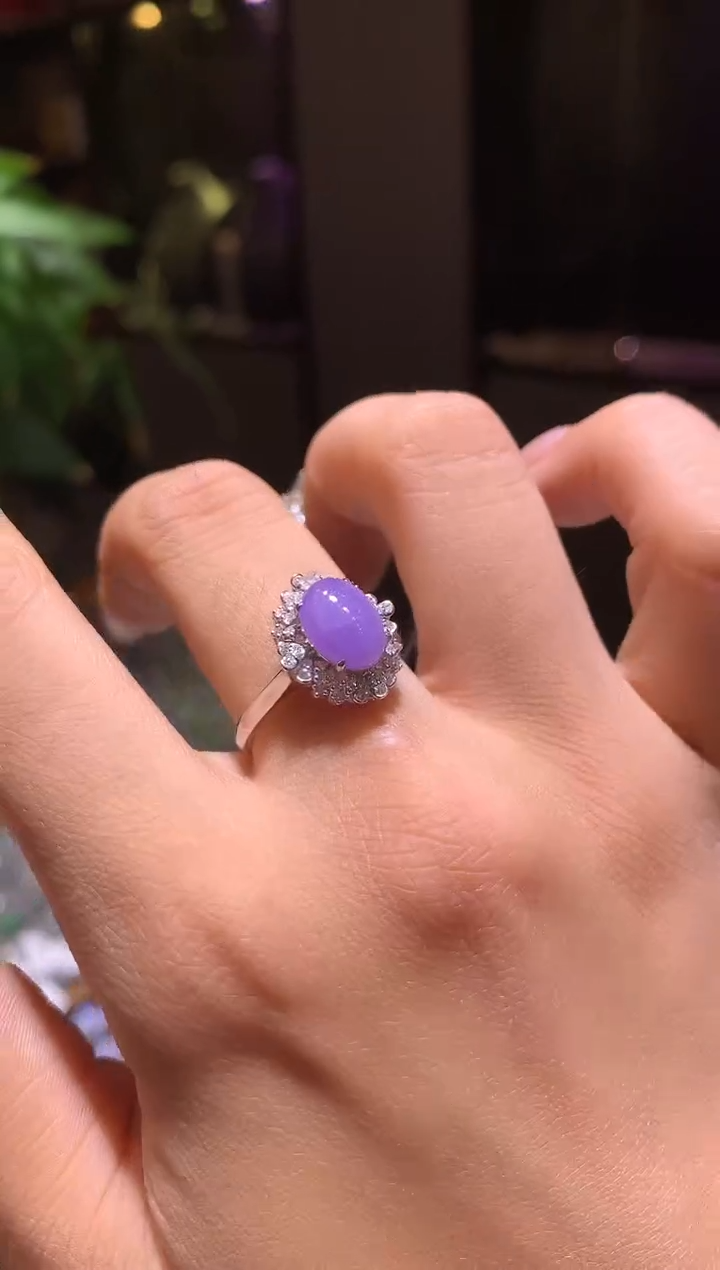 【闪购商品】翡翠吊坠(不含链)18K金镶嵌戒指