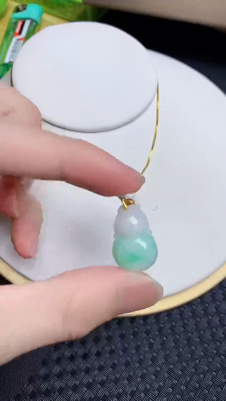 【闪购商品】翡翠颈饰18K金镶嵌5434864786