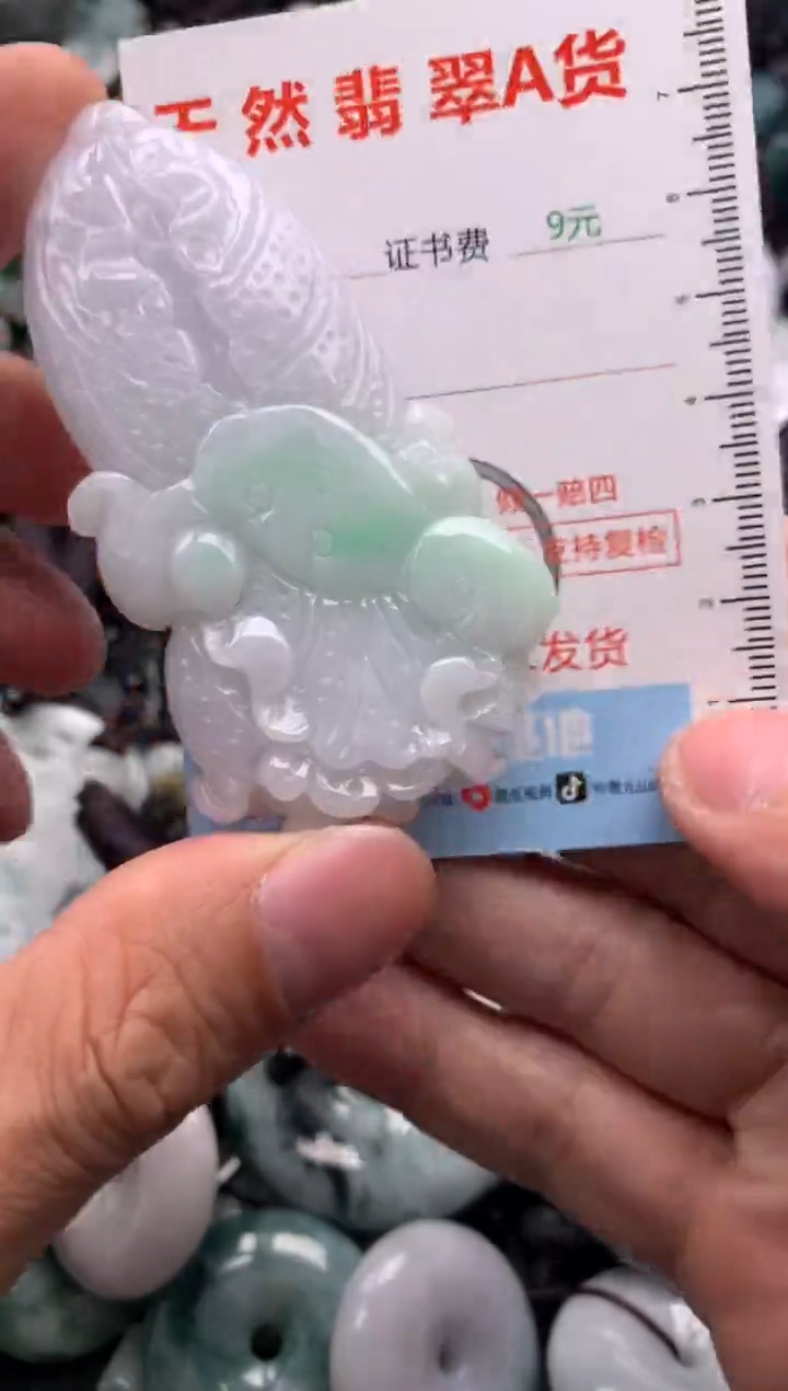 翡翠未镶嵌吊坠(不含链)1