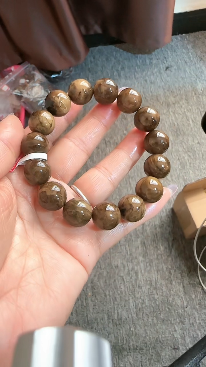 【闪购商品】琥珀手链未镶嵌规格9多宝手串#33