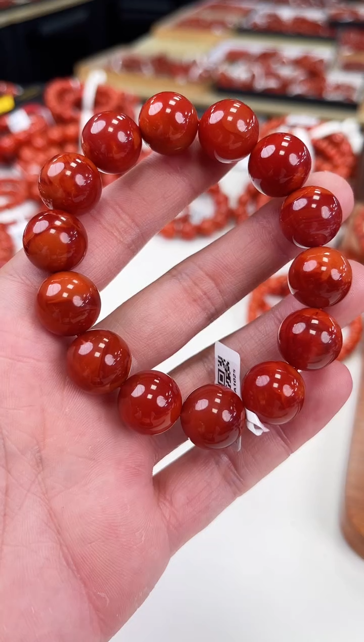 【闪购商品】南红玛瑙瓦西手串15+未镶嵌一个/条