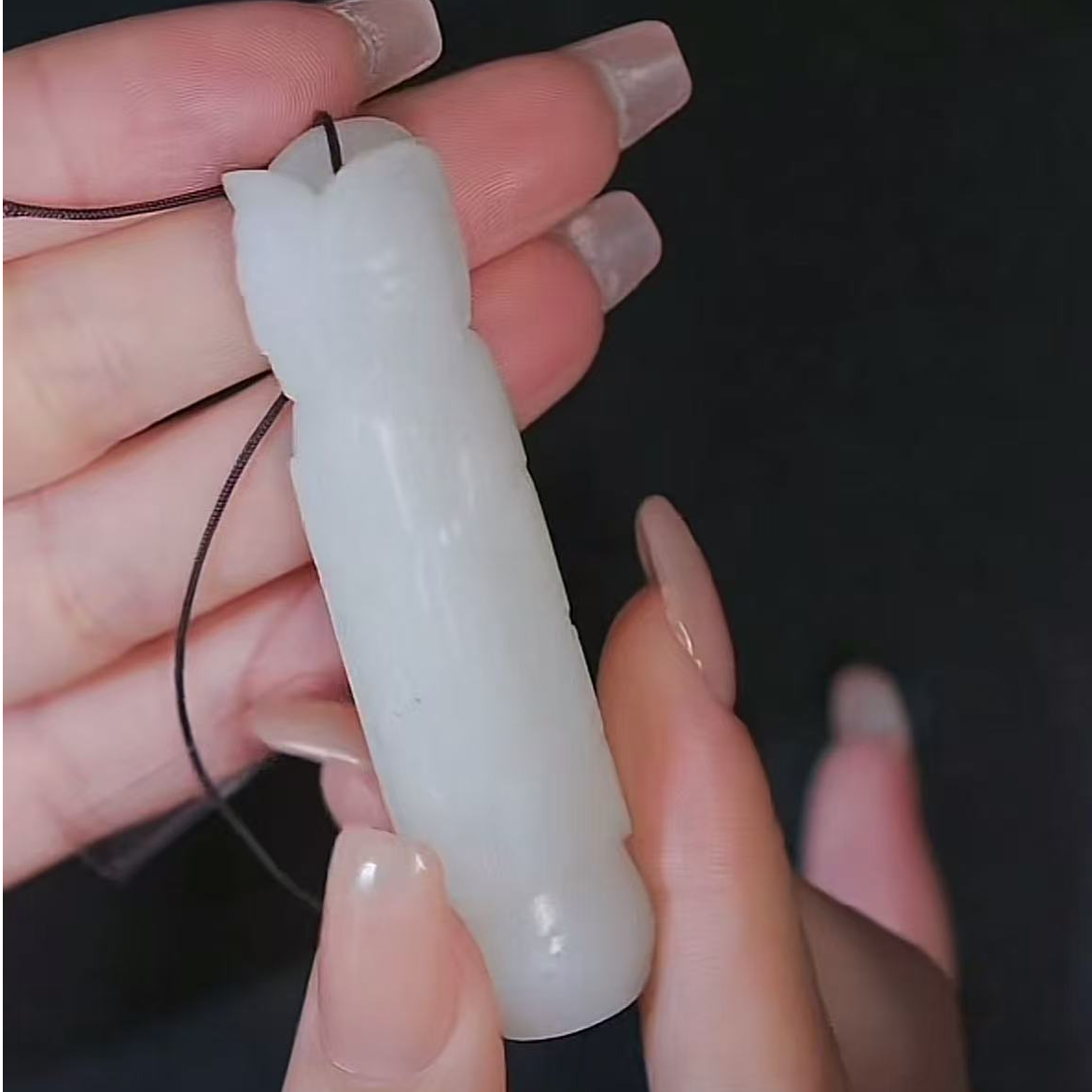 清代和田玉观音勒子1