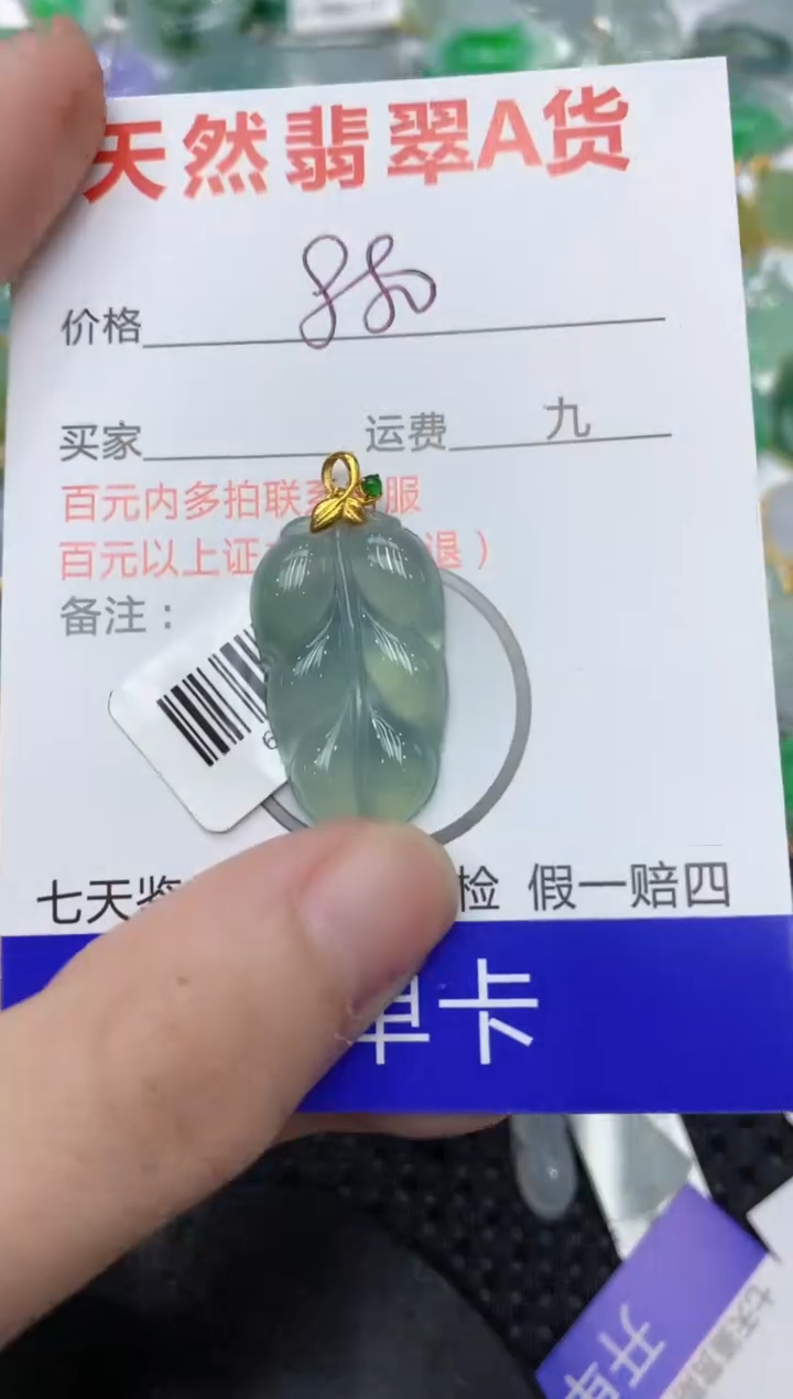 【闪购商品】翡翠颈饰18K金镶嵌11111111111