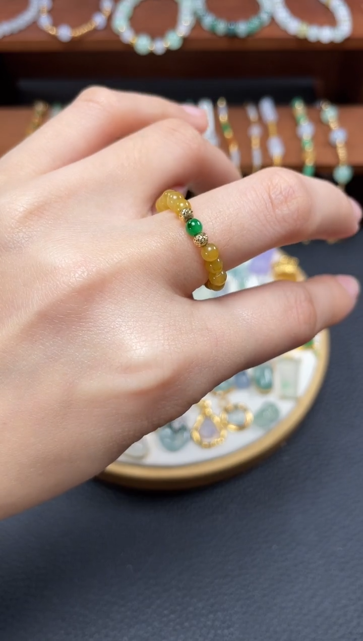 【闪购商品】翡翠戒指未镶嵌一个  JK308