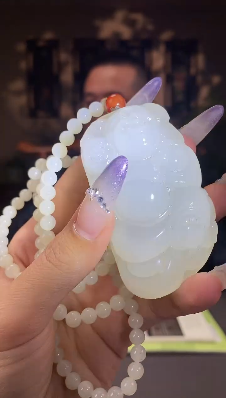 和田玉未镶嵌颈饰C549